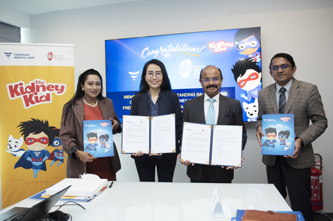 Fresenius Medical Care today signed a memorandum of understanding (MoU) with the National Kidney Foundation Malaysia, to work together in promoting kidney health and the prevention of chronic kidney disease amongst children and their families in Malaysia. (Photo: Business Wire)