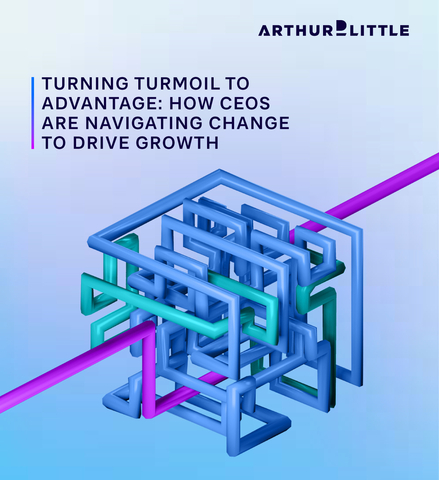 Arthur D. Little CEO Insights 2023: Turning turmoil to advantage: How CEOs are navigating change to drive growth (Graphic: Business Wire)